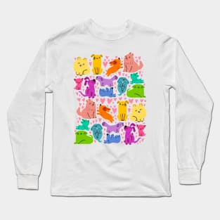 Colorful dogs Long Sleeve T-Shirt